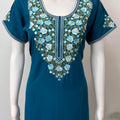 Deep Teal Timeless Embroidered Bizzylizzy Nightgown