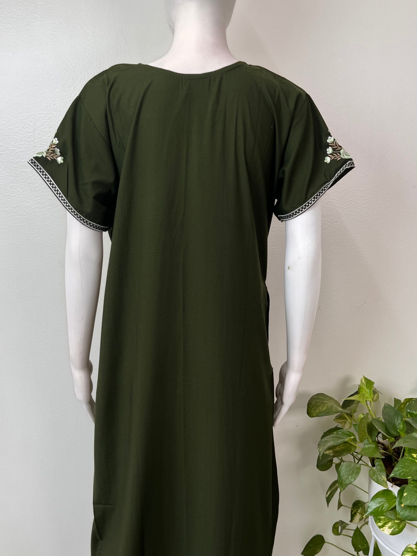 Bottle Green Soft & Stylish Bizzylizzy Nighty