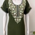Bottle Green Soft & Stylish Bizzylizzy Nighty