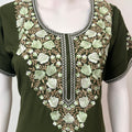 Bottle Green Soft & Stylish Bizzylizzy Nighty