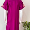Purple Graceful Bizzylizzy Nightgown with Embroidery