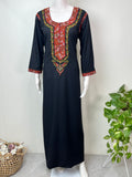 Black Timeless Embroidered Bizzlizzy Nightgown