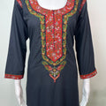 Black Timeless Embroidered Bizzlizzy Nightgown