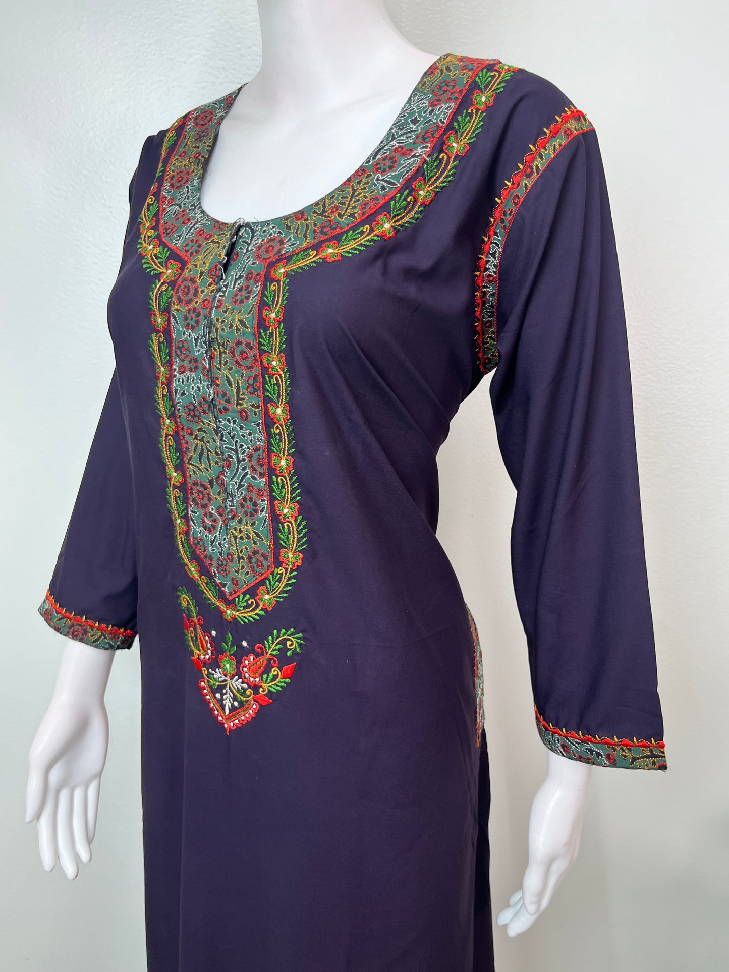 Purple Delicate Embroidery Bizzylizzy Nightgown