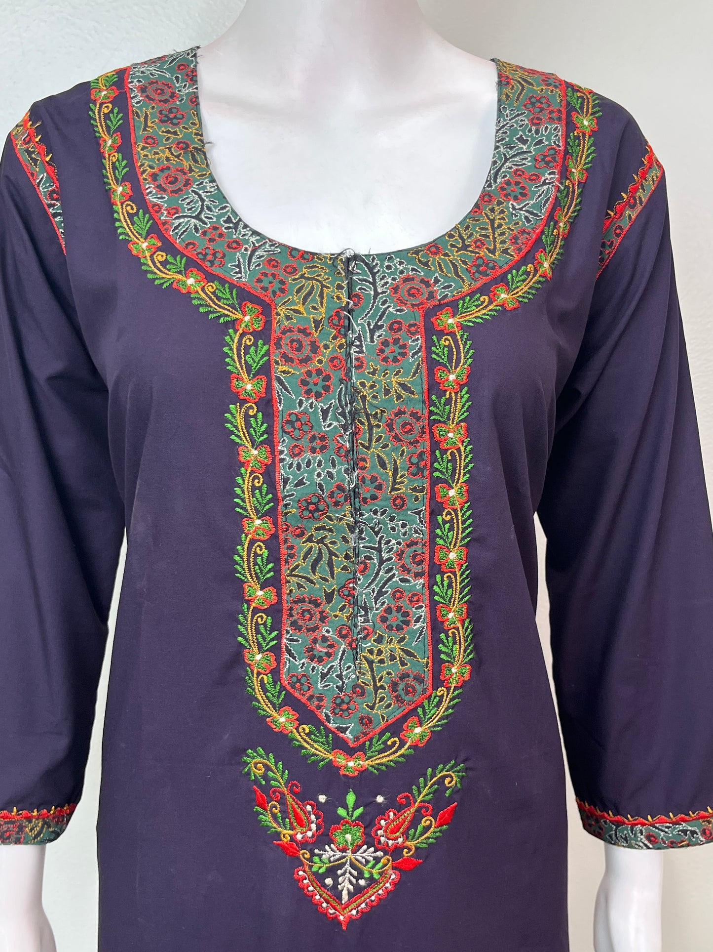 Purple Delicate Embroidery Bizzylizzy Nightgown