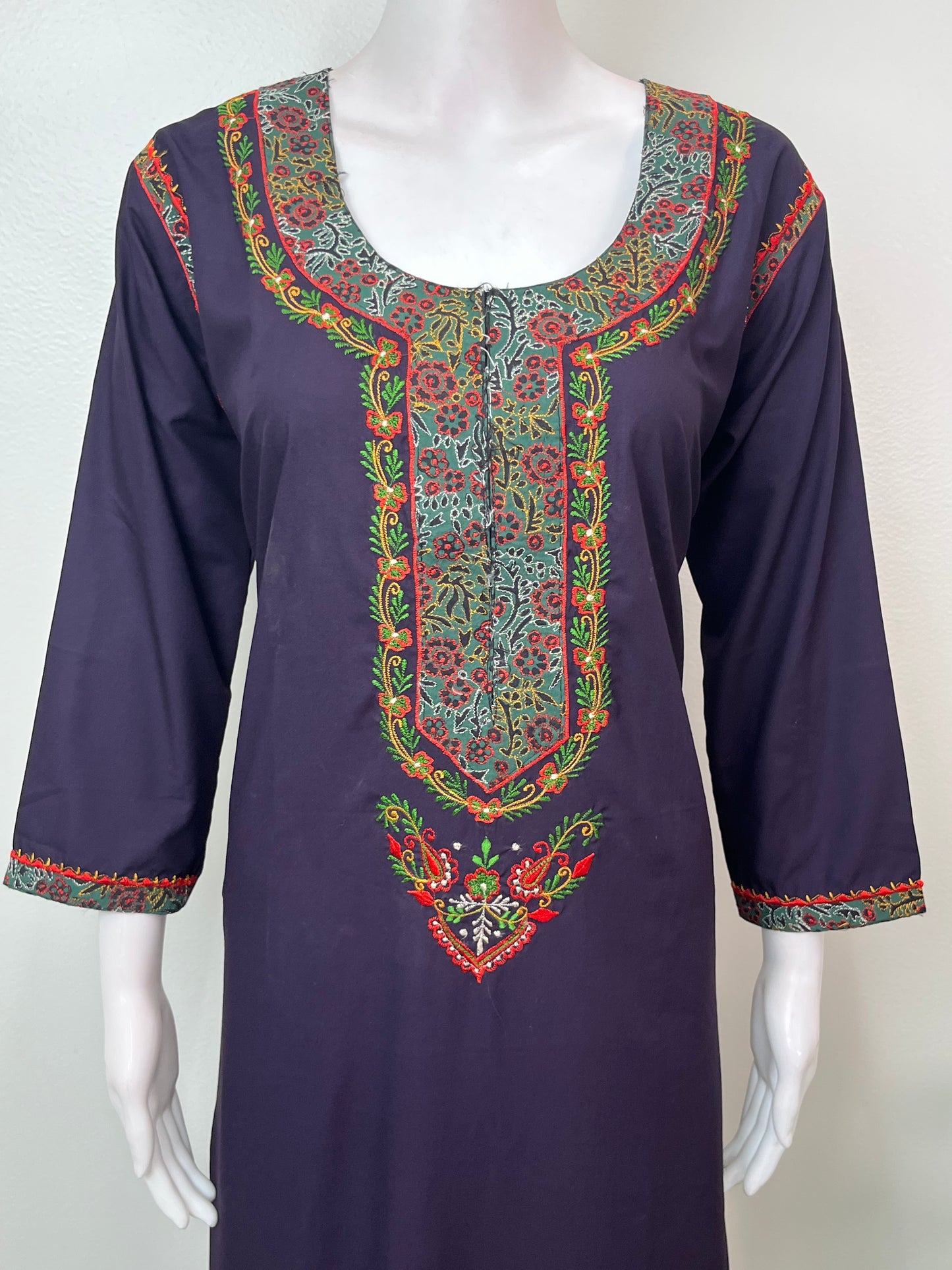 Purple Delicate Embroidery Bizzylizzy Nightgown