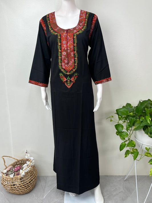 Black Premium Bizzylizzy Embroidered Nightgown