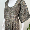 Gray Floral Printed Bizzylizzy Nightgown
