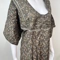 Gray Floral Printed Bizzylizzy Nightgown