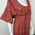 Maroon Bizzylizzy Fabric Women's Nighty