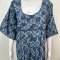 Blue Pleated Style Bizzylizzy Fabric Nightgown