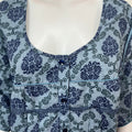 Blue Pleated Style Bizzylizzy Fabric Nightgown