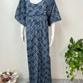 Blue Pleated Style Bizzylizzy Fabric Nightgown
