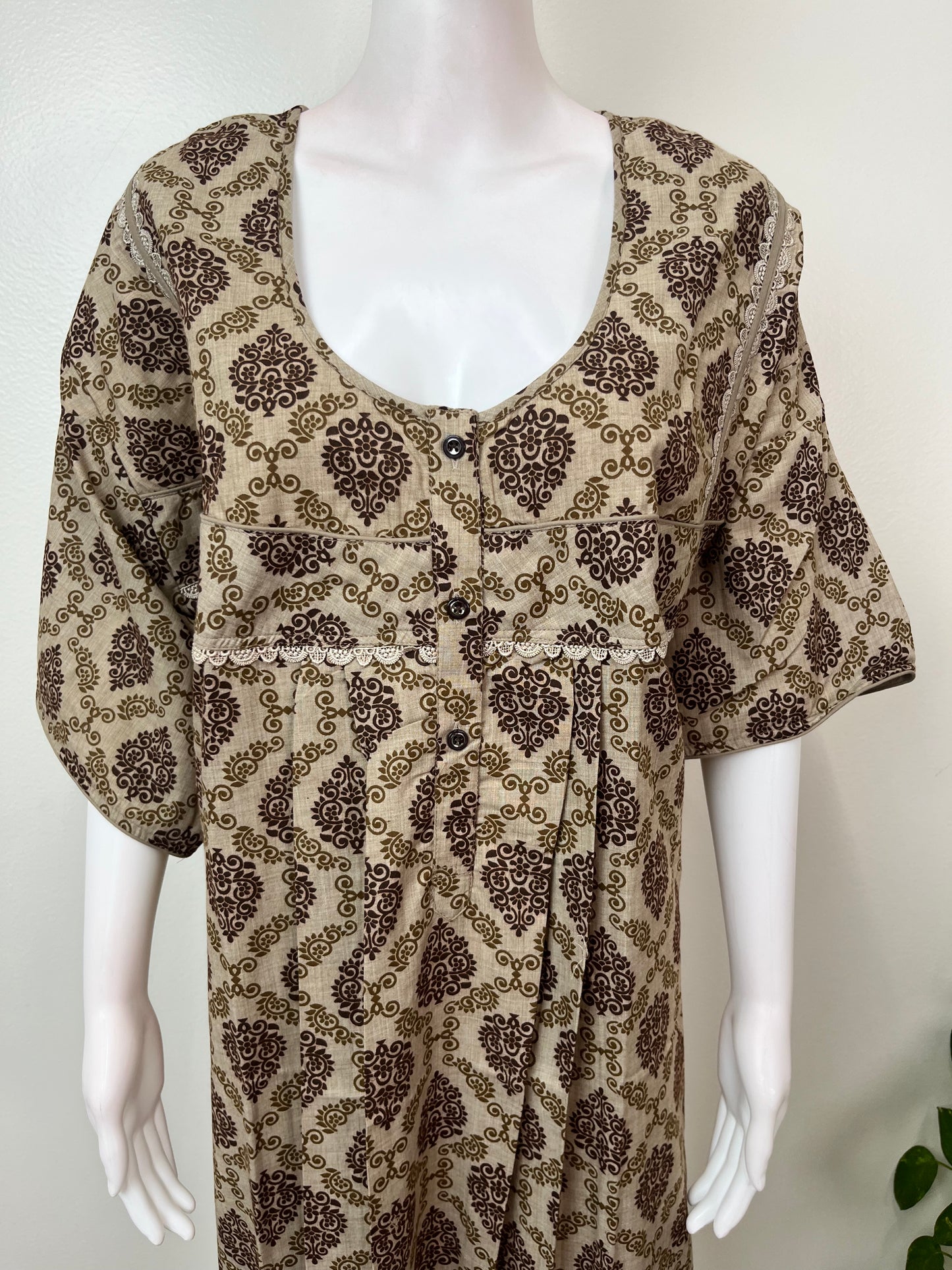 Printed Bizzylizzy Fabric Nightgown for Women