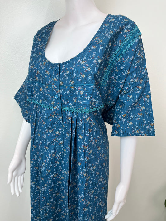 Navy Blue Pleated Bizzylizzy Nighty
