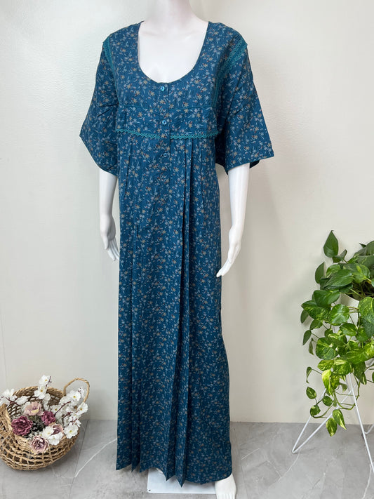 Navy Blue Pleated Bizzylizzy Nighty