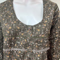 Gray Floral Printed Bizzylizzy Nightgown