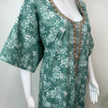 Green Classic Charm Embroidered Bizzylizzy Nightgown