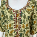 Green Delicate Embroidery Bizzylizzy Nighty