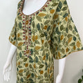 Green Delicate Embroidery Bizzylizzy Nighty