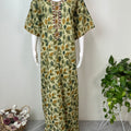 Green Delicate Embroidery Bizzylizzy Nighty