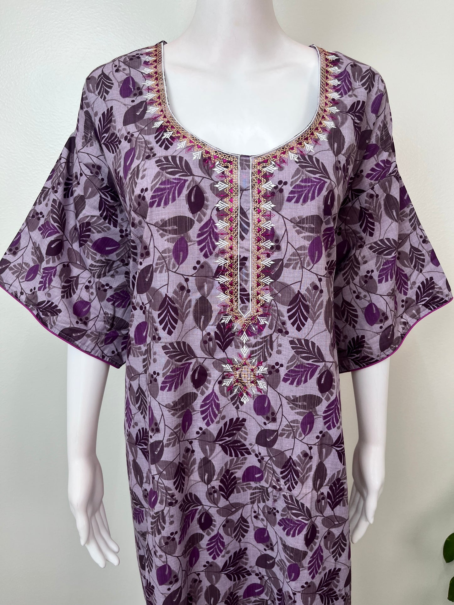Purple Timeless Embroidered Bizzylizzy Nightgown