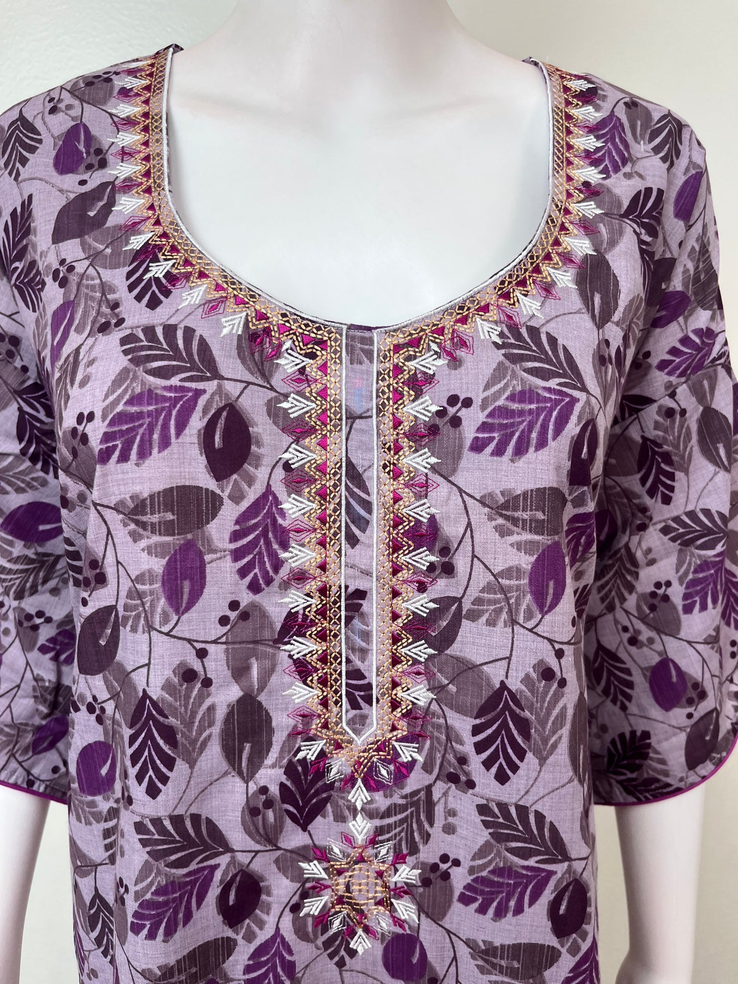 Purple Timeless Embroidered Bizzylizzy Nightgown