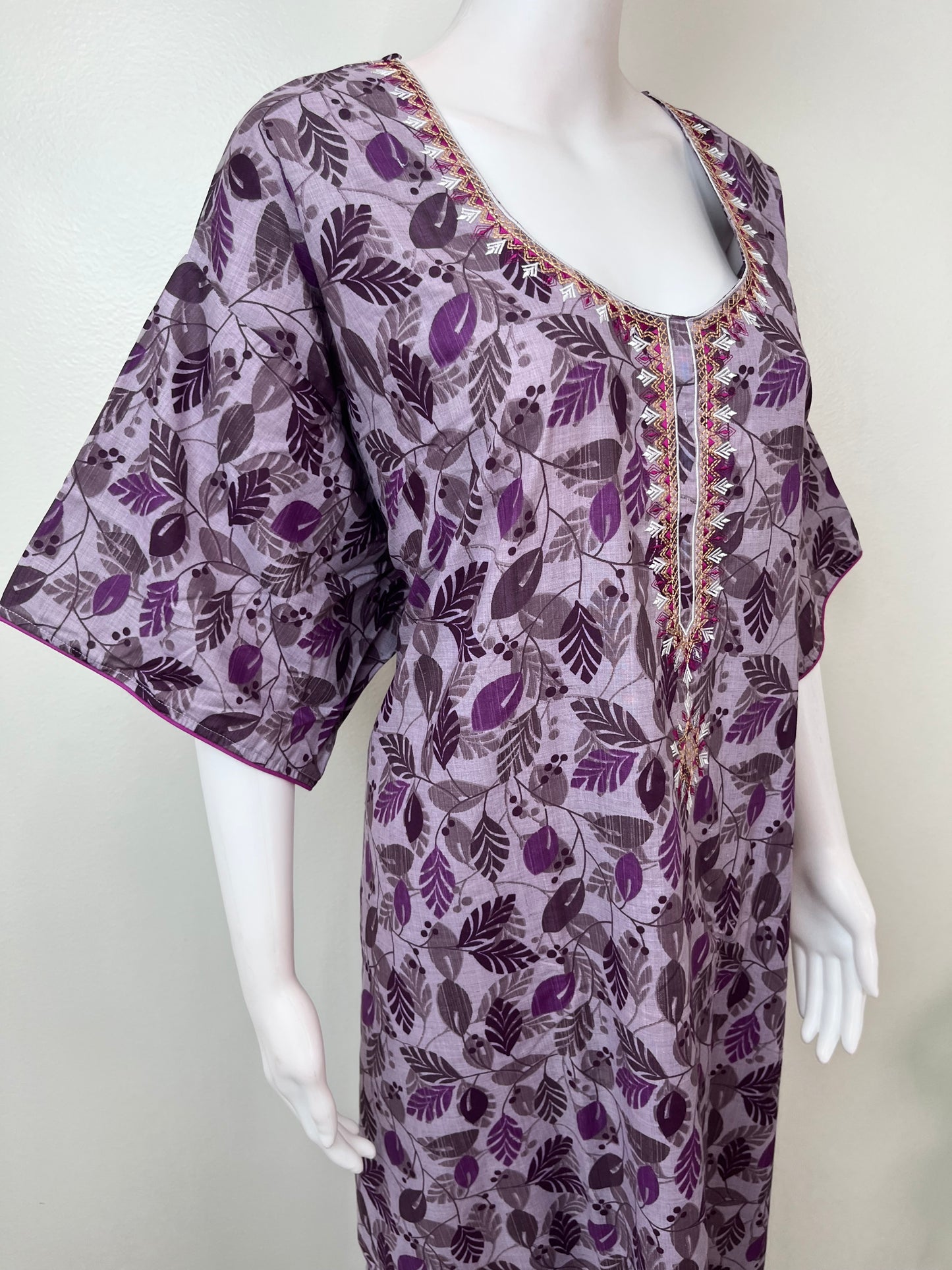 Purple Timeless Embroidered Bizzylizzy Nightgown