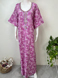 Purple Embroidered Bizzylizzy Nighty