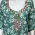 Green Classic Charm Embroidered Bizzylizzy Nightgown