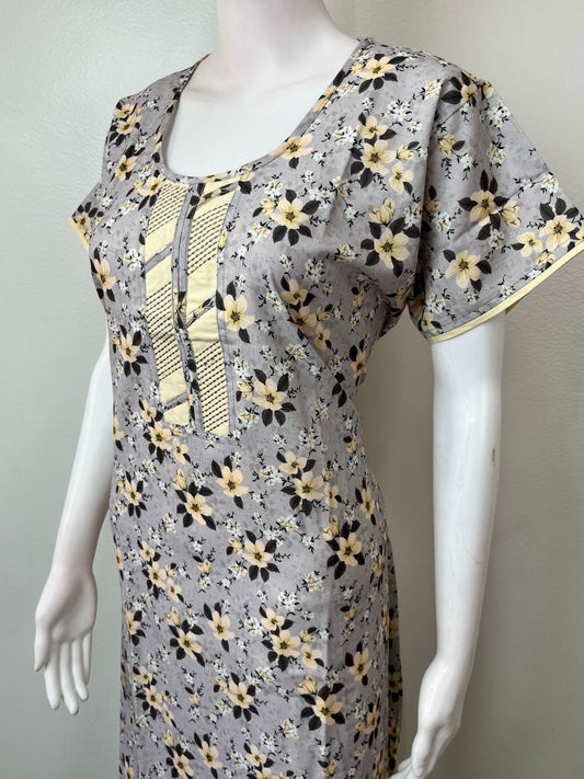 Gray Rayon Fabric Silky Texture