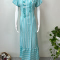 Sky Blue Soft & Stylish Rayon Fabric Nightgown