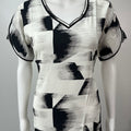 Black & White Soft & Breathable Rayon Nighty