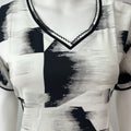Black & White Soft & Breathable Rayon Nighty