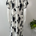 Black & White Soft & Breathable Rayon Nighty