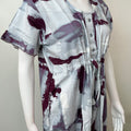 Gray Kaftan Style Rayon Fabric Nighty