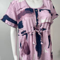 Pink Rayon Fabric Nighty Silky Texture
