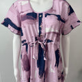 Pink Rayon Fabric Nighty Silky Texture