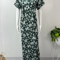 Bottle Green Rayon Nighty Soft Elegant