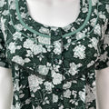 Bottle Green Rayon Nighty Soft Elegant