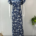 Royal Blue Premium Rayon Fabric Nightgown Soft, Lightweight & Perfect for Indian Weather