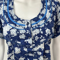 Royal Blue Premium Rayon Fabric Nightgown Soft, Lightweight & Perfect for Indian Weather