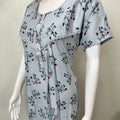 Sky Blue Rayon Fabric Soft & Comfortable Nighty