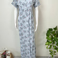 Sky Blue Rayon Fabric Soft & Comfortable Nighty
