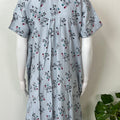 Sky Blue Rayon Fabric Soft & Comfortable Nighty
