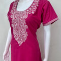 Hot Pink Delicate Embroidery Bizzy Lizzy Nighty