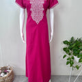 Hot Pink Delicate Embroidery Bizzy Lizzy Nighty