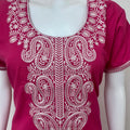 Hot Pink Delicate Embroidery Bizzy Lizzy Nighty