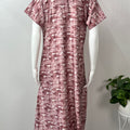 Pink Premium Satin Fabric Nighty Soft, Lightweight
