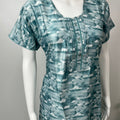 Blue Satin Nightgown Elegant & Classy